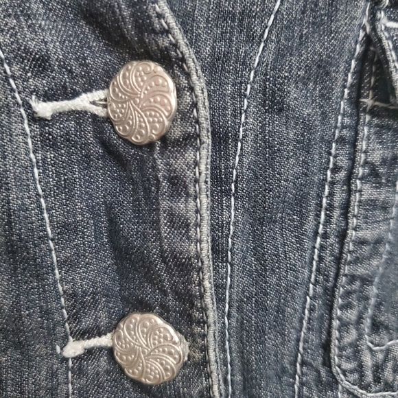 Ladies Denim Waist Jacket LAL Live A Little Size S - Picture 4 of 12